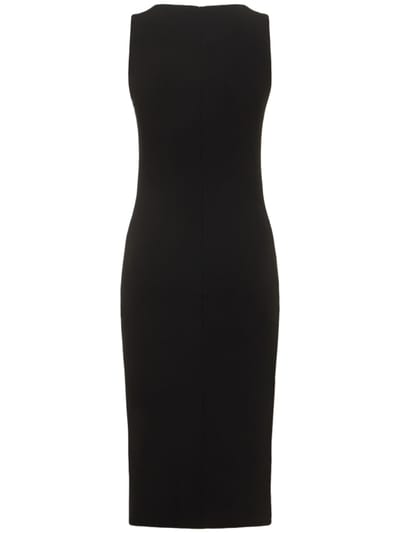 Michael Kors Collection: Abito midi in jersey con dettaglio metallico