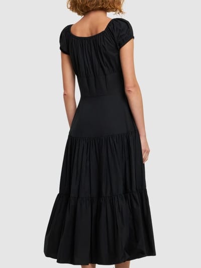 Michael Kors Collection: Abito midi in cotone a balze