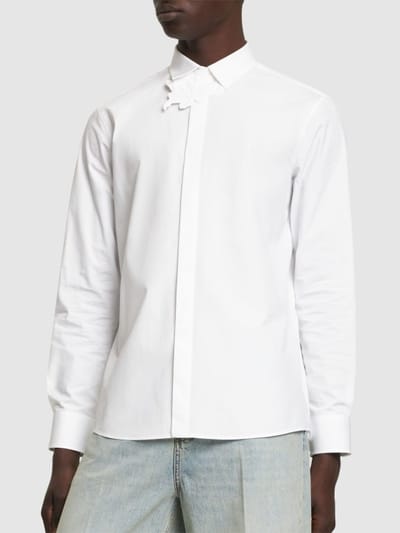Valentino: Cotton shirt w/ flower