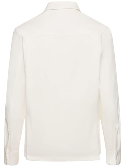 Jil Sander: 棉质华达呢衬衫