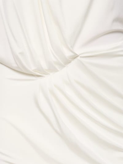 Alexandre Vauthier: Vestido midi de punto con drapeado