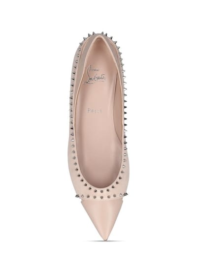 Christian Louboutin: Duvettina皮革芭蕾平底鞋