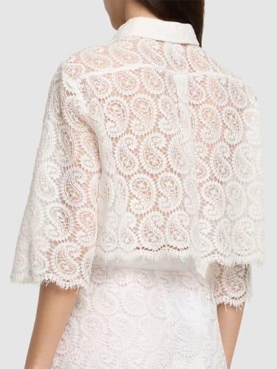 Giambattista Valli: 佩斯里印花蕾丝衬衫