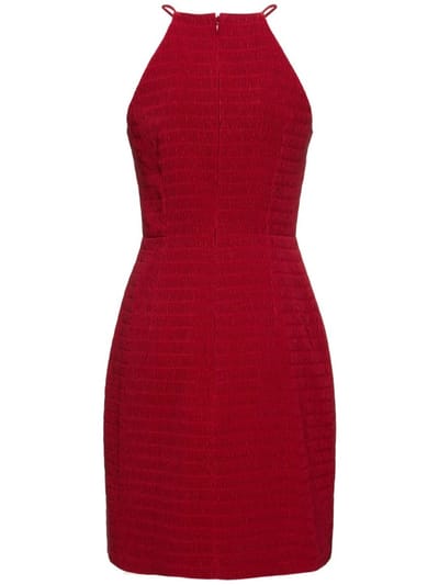 Emilia Wickstead: Pliss  halterneck mini dress