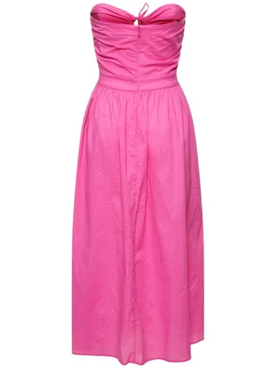Marysia: Vestido midi de algodón con cut-out