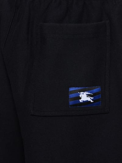 Burberry: 棉质平纹针织短裤