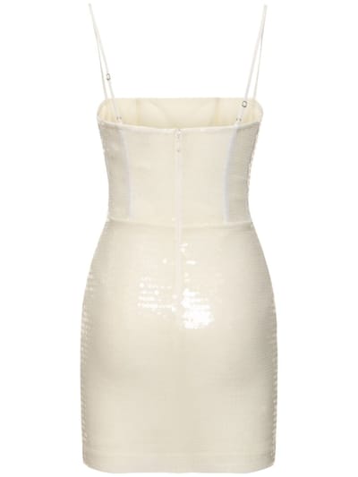 Nensi Dojaka: Miniabito bustier con paillettes