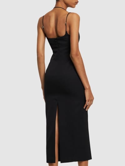 The Attico: Virgin wool midi dress
