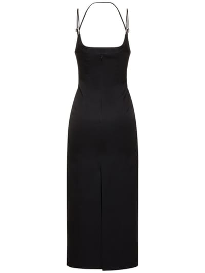 The Attico: Virgin wool midi dress