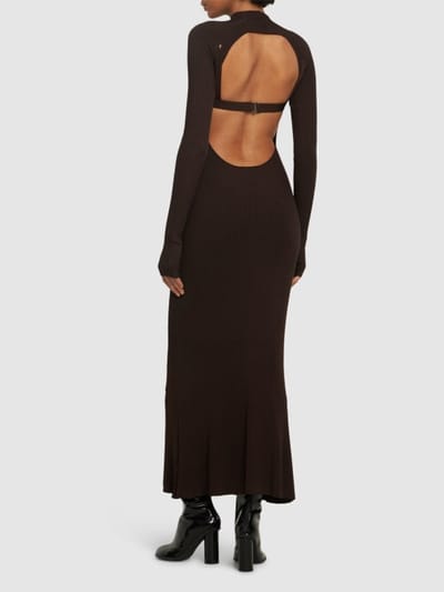 Dion Lee: Ribbed knit maxi dress with cut-outs