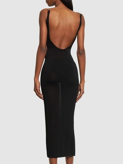 Dion Lee: Abito lungo in maglia con schiena scoperta