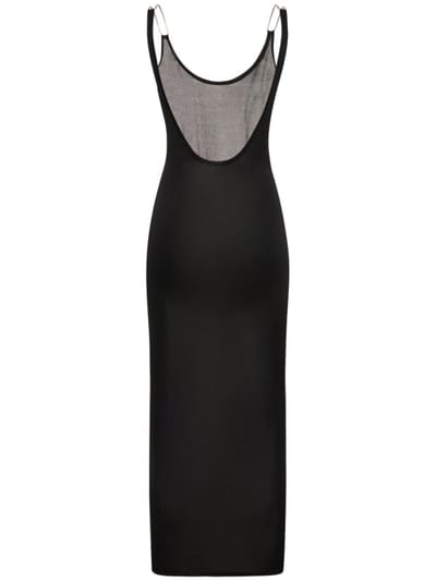 Dion Lee: Abito lungo in maglia con schiena scoperta