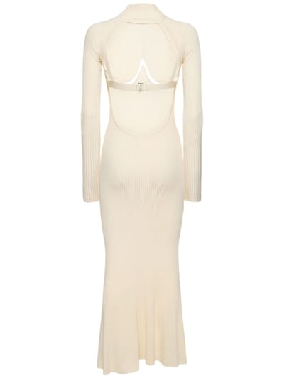 Dion Lee: Ribbed knit cut-out maxi dress
