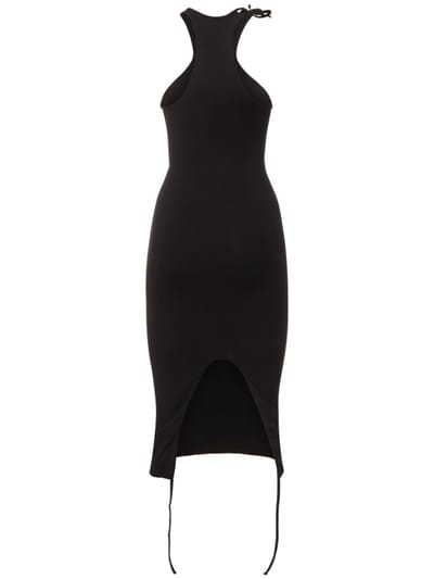 Andreadamo: Halterneck midi dress with slit