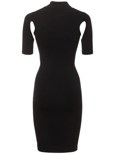 Andreadamo: High-neck dress with cut outs