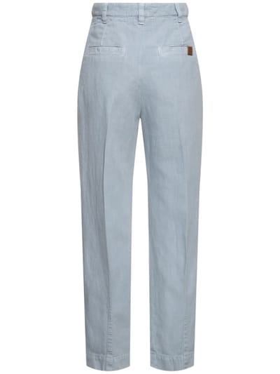 Brunello Cucinelli: 棉&麻阔腿裤