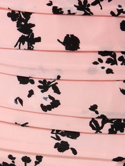 Alessandra Rich: Abito midi in seta con volant