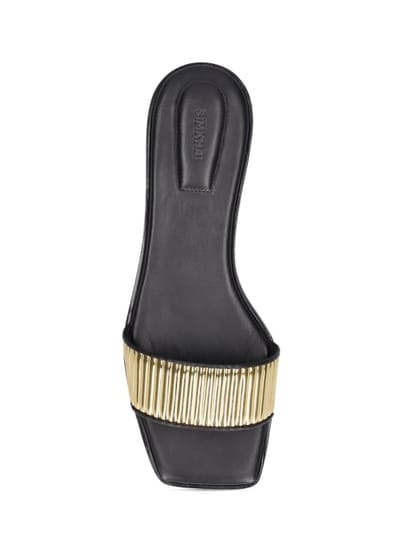 SIMKHAI: Sandali slide con fascia a coste