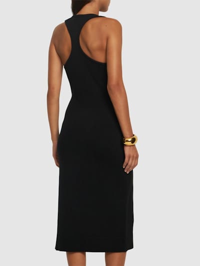 Michael Kors Collection: Abito midi in cashmere con spacco