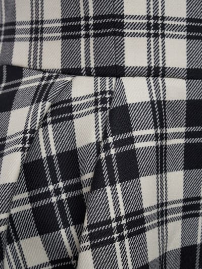 Alessandra Rich: Virgin wool checked midi dress