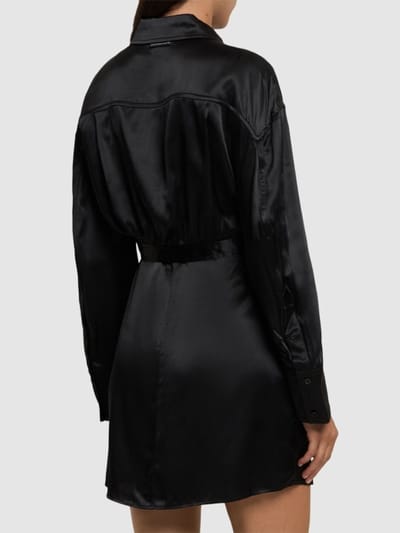 Alexander Wang: Vestito corto in raso con colletto