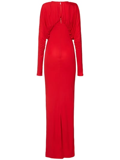 16arlington: Draped jersey maxi dress