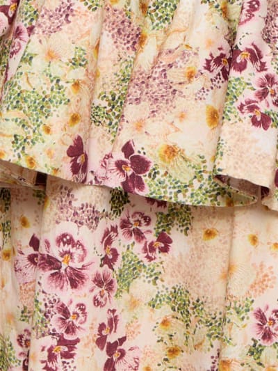 Agua By Agua Bendita: Miniabito in cotone con balza
