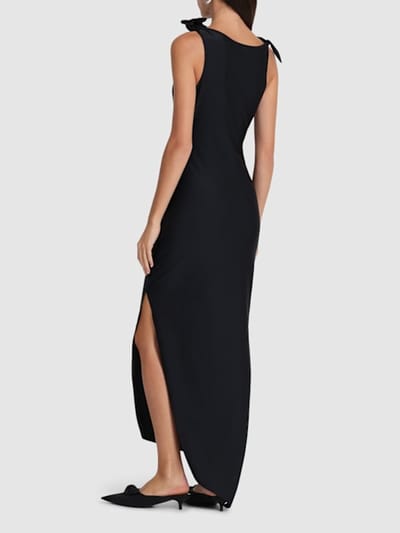 Coperni: Robe longue en tissu stretch à fleurs