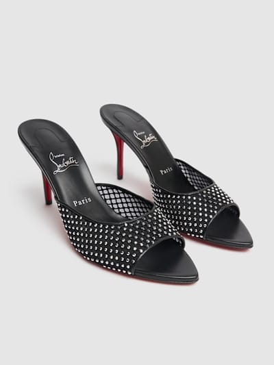 Christian Louboutin: 80毫米Apostropha网眼穆勒鞋
