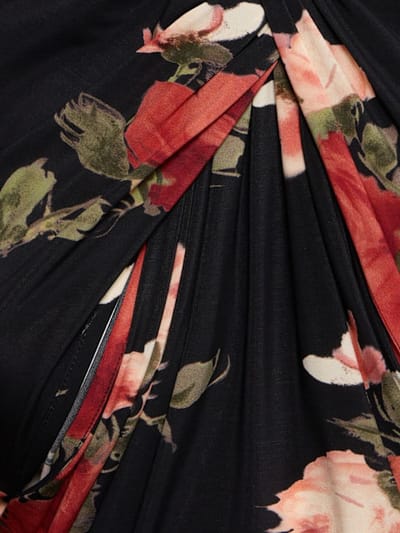 Magda Butrym: Miniabito a fiori con drappeggi