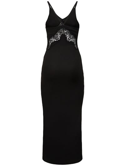 Christopher Esber: Vestido midi con cut-out y encaje