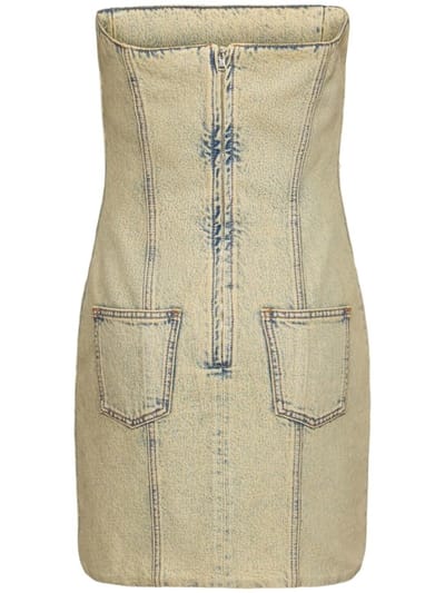 Giuseppe Di Morabito: Denim mini dress with crystals