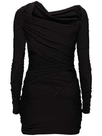 The Attico: Draped mini dress with cut-outs