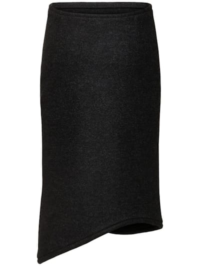 Victoria Beckham: 填充羊毛迷笛半身裙