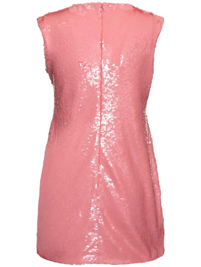 JW Anderson: Cotton mini dress with sequins