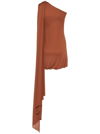 Giuseppe Di Morabito: Draped one-shoulder mini dress