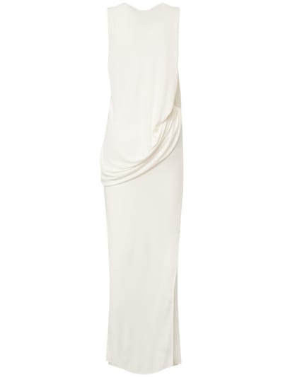 Jacquemus: Maxikleid aus Jersey mit Raffung