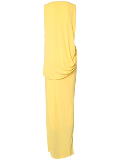 Jacquemus: Maxikleid aus Jersey mit Raffung