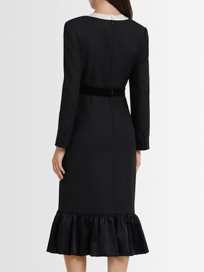 Valentino: Vestito midi in lana vergine