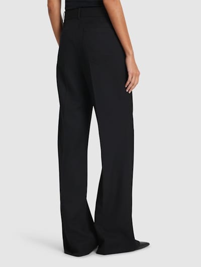 Victoria Beckham: Alina羊毛混纺喇叭裤