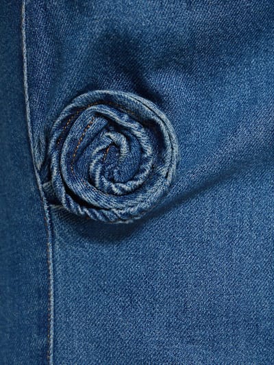 Coperni: Robe courte en denim avec cut-out