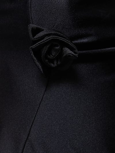 Coperni: Vestido corto asimétrico con rosetas