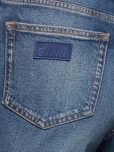 GANNI: 弹力直筒牛仔裤