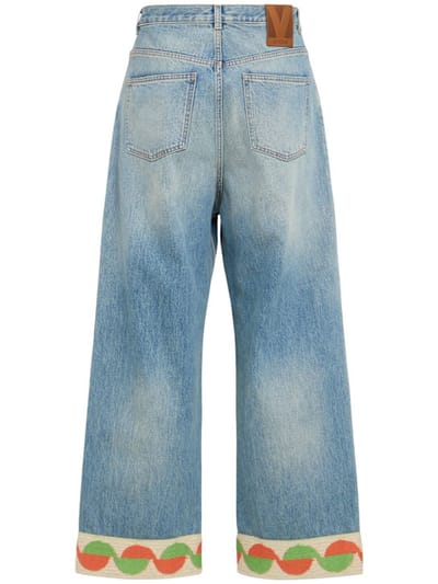 Valentino: 直筒牛仔裤