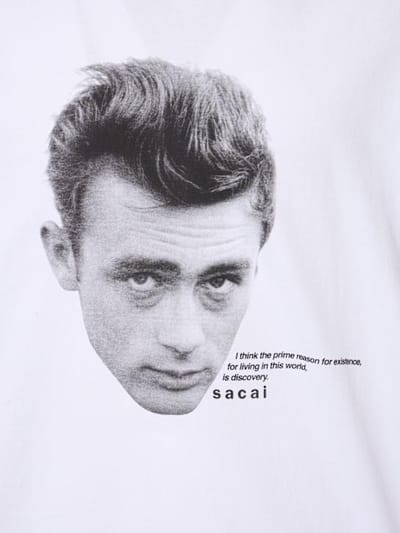 Sacai: Oversize T-shirt with graphic print