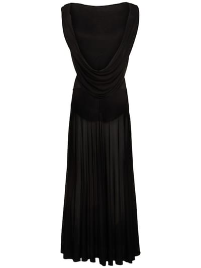 Magda Butrym: Cupro maxi dress with draped back