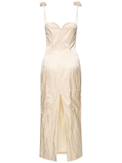 Magda Butrym: Abito lungo bustier con rose