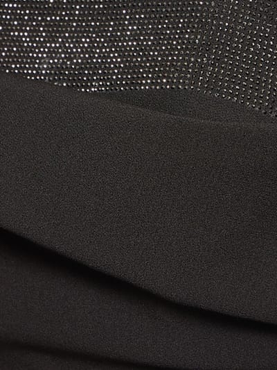 Roland Mouret: Abito lungo in crêpe con cristalli