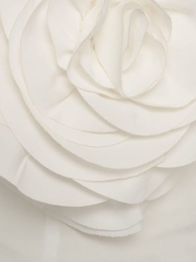 Blumarine: Long dress with rose appliqu 