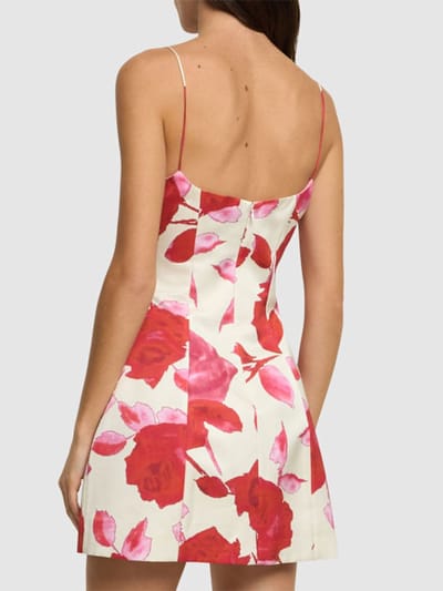 Blumarine: Vestito svasato con spalline sottili